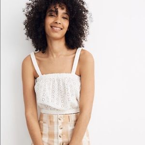 Madewell Eyelet Crop Top